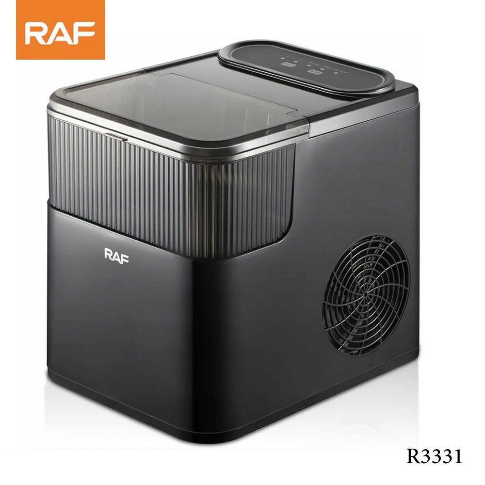 RAF R.3331 1.4L Countertop Ice Maker Machine- Black (Category: Coffee Machines & Makers) located in Caloocan City. Submitted by latestgadgetph (Listing ID 1398769395, Image 3). Description: SKU: LGGENR3331BLK-1200581 Specifications: RAF Countertop Ice Maker Machine Adjustable Portable Electric Ice Maker Perfect for Home Office Brand RAF Main Color black Model R.3331 Power 165 W Water Tank Capacity 1.4 ltr Cube Size Control yes Size 23x30x29cm .