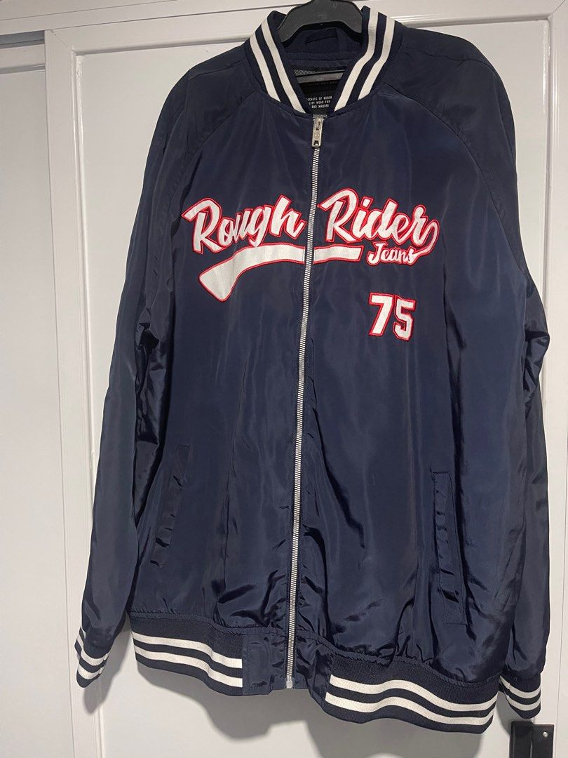RRJ varsity/bomber jacket (Category: Coats, Jackets and Outerwear) located in Paranaque City. Submitted by sebbb_ (Listing ID 1398732013, Image 1). Description: RRJ varsity/bomber jacket used thrice only no issue size xxl dm for more info.