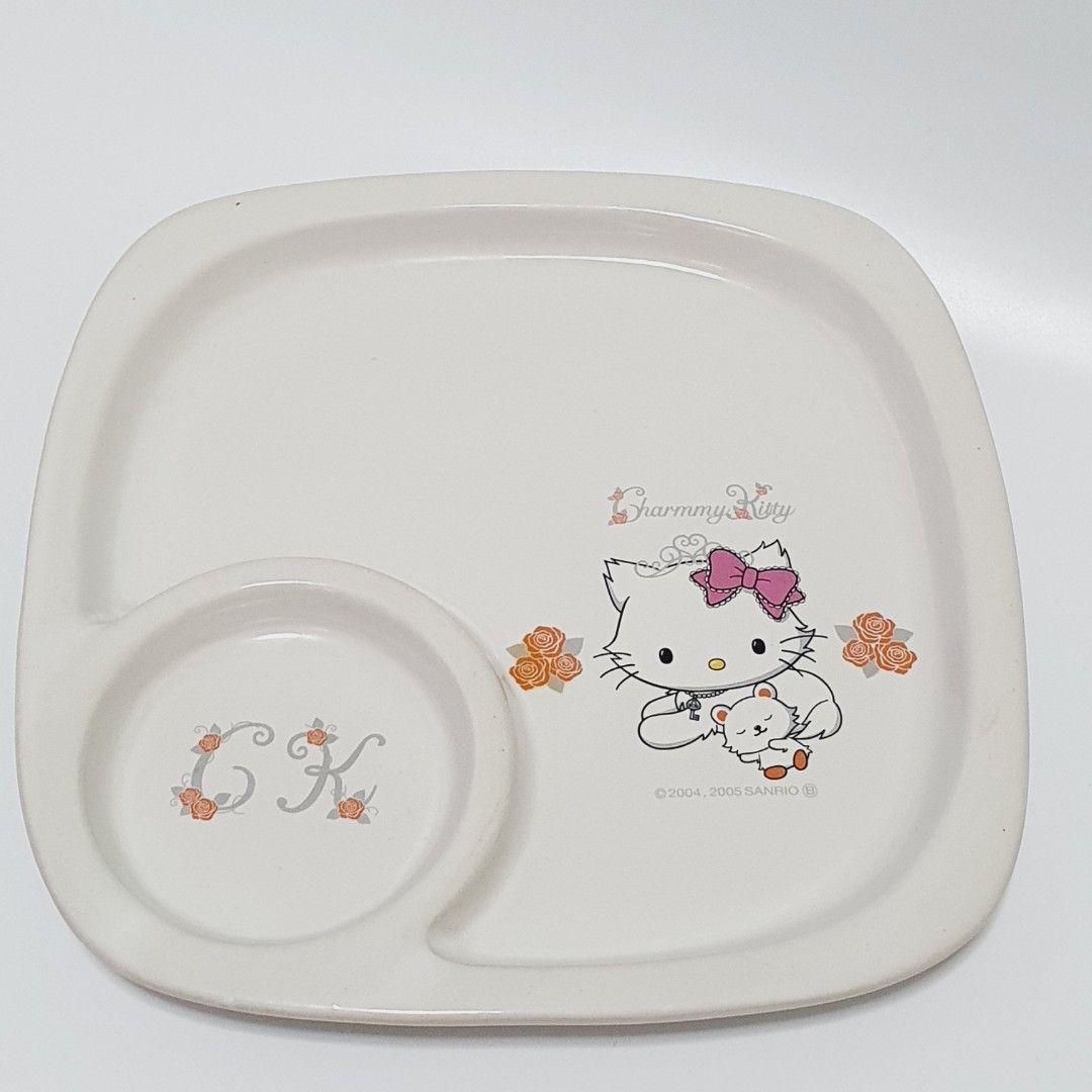 Sanrio Vintage Charmmy Kitty Ceramic Plate (Category: Dinnerware & Cutlery) located in Taytay. Submitted by kyo.mono (Listing ID 1398706738, Image 1). Description: 💟Follow us on IG: kyo.mono for faster replies TikTok: kyo.mono_ for videos and review Good as new Auth from Japan Actual photo posted.