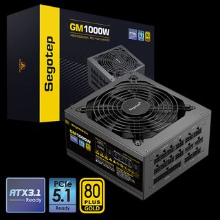Segotep 鑫谷 1000W GM1000W Power Supply （ATX3.1/PCIe5.1）64206800215298110