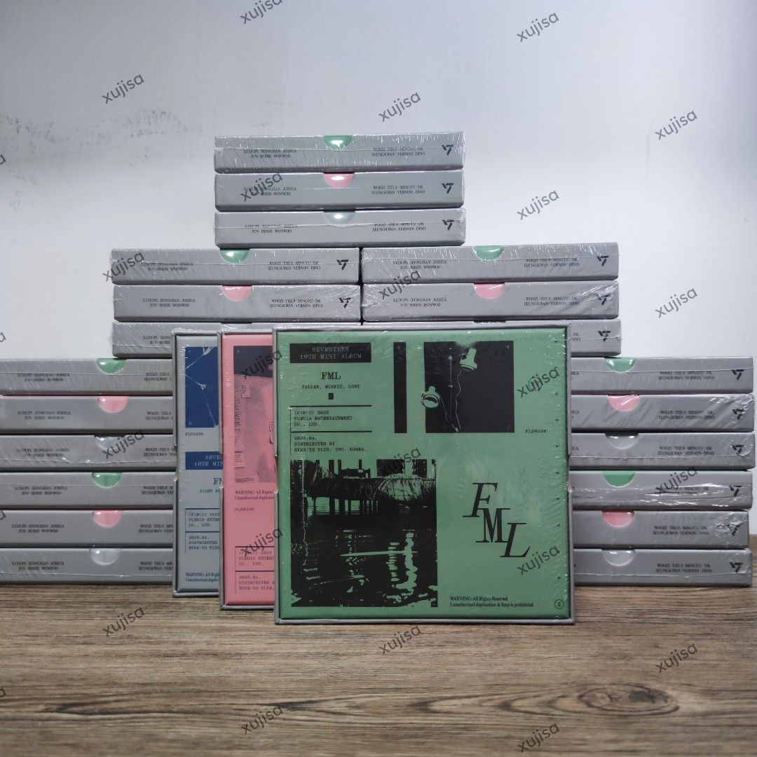 [SALE] SEVENTEEN FML Regular Albums (1st press/sealed) (Category: CDs & DVDs) located in Quezon City. Submitted by xujisa (Listing ID 1398787582, Image 1). Description: This is official and onhand. All are sealed and from first press. Price is per album (discounted). Sold: 1 set, 2 grey Due of payment: 30 days Downpayment: ₱ 50.00.