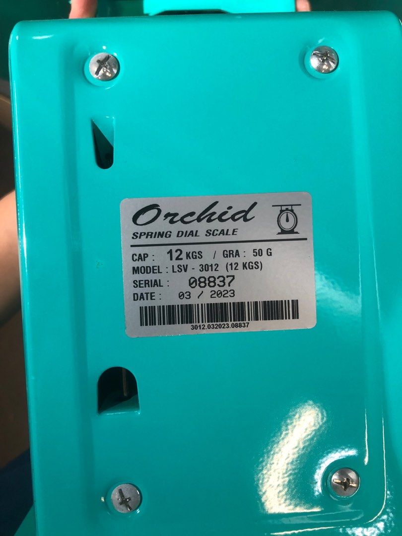 Spring Dial Scale machine (Category: Health Monitors & Weighing Scales) located in Singapore. Submitted by coolowl_c2d8c5 (Listing ID 1398714718, Image 2). Description: Brand : Orchid Model : LSV-3012(12Kg) T&C No exchange / Refund .