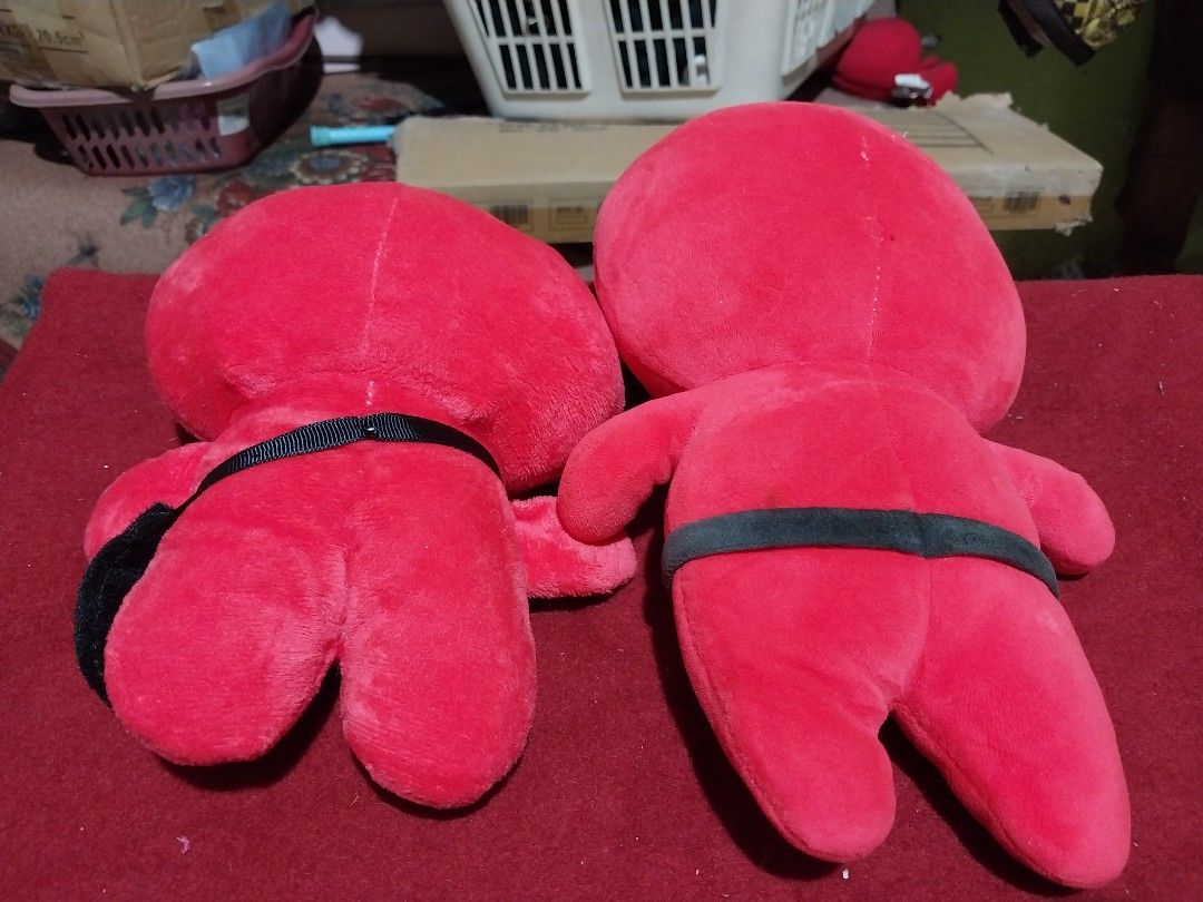 Squid Game Guard Plush Toy (Category: Plushies & Soft Toys) located in Abucay. Submitted by g_treasures (Listing ID 1398708228, Image 2). Description: - Squid Game guard plush toys! - Available in two designs: square mask and circle mask. - Features the iconic red jumpsuit and black mask. - Soft and huggable plushies. - Great for display or play. - A unique gift for fans!.