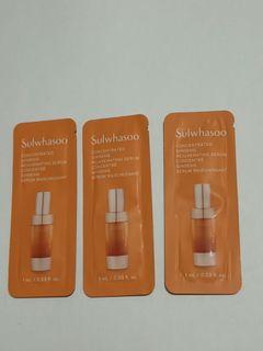 sulwhasoo 禦時緊顏參養精華 Concentrated Ginseng Rejuvenating Serum 每包
1ml 每包7元到期日2027年64190850293891110