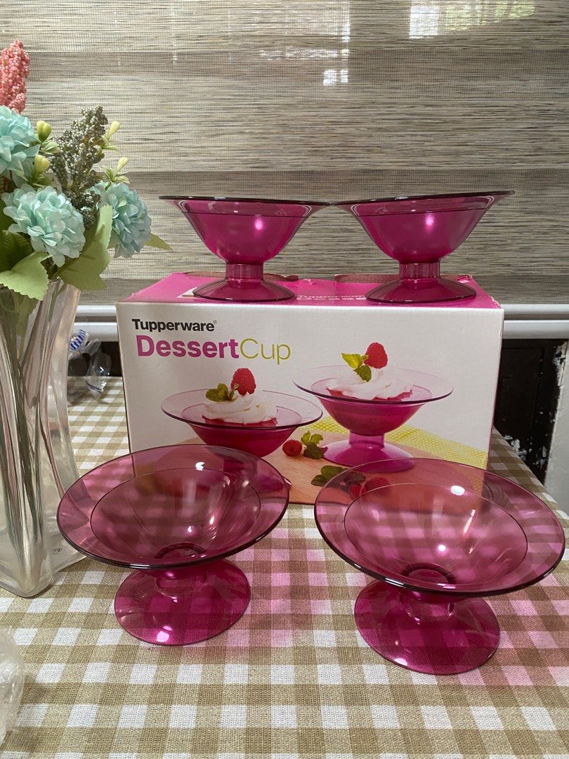 Tupperware- 4pc Dessert Cup Set for Sale (Category: Dinnerware & Cutlery) located in Cavite. Submitted by yc.shoppemnl (Listing ID 1398721143, Image 2). Description: Tupperware- 4 pc Dessert Cup.