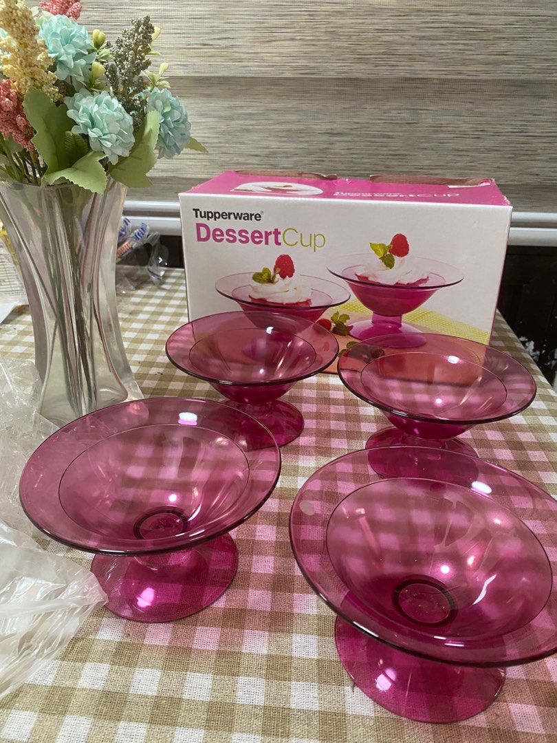 Tupperware- 4pc Dessert Cup Set for Sale (Category: Dinnerware & Cutlery) located in Cavite. Submitted by yc.shoppemnl (Listing ID 1398721143, Image 3). Description: Tupperware- 4 pc Dessert Cup.