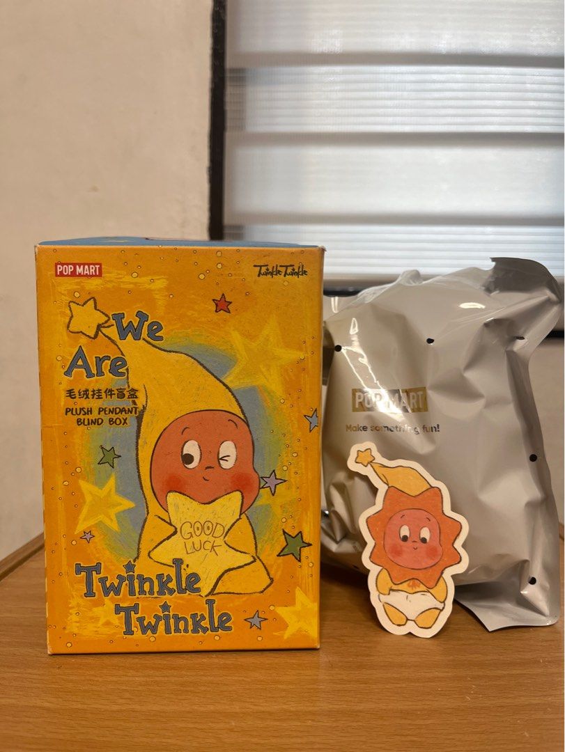 Twinkle Twinkle Plush Pendant (Little Sun) (Category: Designer & Blind Box Toys) located in Manila. Submitted by anniieebear (Listing ID 1345067528, Image 1). Description: Open box brand new sealed foil On-hand Authentic from POP MART Rfs: got my prio .