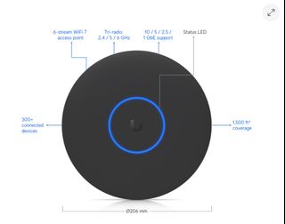 UniFI U7 Pro XG WIFI 7 網絡 Access Point