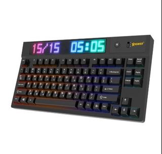 XPower Quaoar Tri-Mode Hot-Swappable Mechanical Keyboard with LED Matrix Display64187572351234110