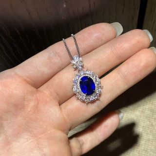 鵝蛋型藍寶石18 k金鑽石耳環訂造｜培育寶石吊墜｜實驗室培育寶石托  濠師傅珠寶設計改造｜尖沙咀店｜WTS 62769039 本土工藝｜自設工廠64201859449218110