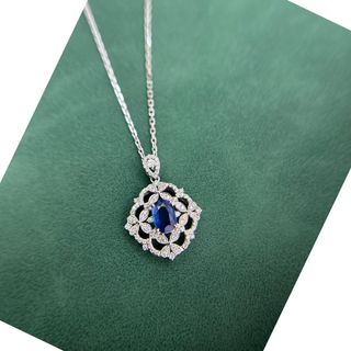 鵝蛋型藍寶石18 k金鑽石耳環訂造｜培育寶石吊墜｜實驗室培育寶石托  濠師傅珠寶設計改造｜尖沙咀店｜WTS 62769039 本土工藝｜自設工廠64201859557635110