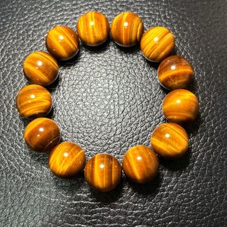 🧡18mm/黃虎眼石/A+級/虎眼石/晶石手串/No.310064204044840322110