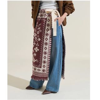 25 Autumn FS đ Sweet Printed Ethnic Pattern Tie-Waist Skirt đ64201234784899110