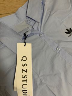 Branded shirt, 4XL, length 76 cm, sleeve length 59 cm, shoulder width 62 cm, chest width 74 cm, cotton material feels very comfortable, sky blue suitable for both men and women $10064205550706178110