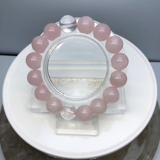 粉晶配白水晶 手串12mm64197974978691110