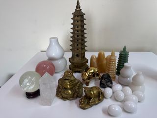 Multiple Decorative Items: Crystal Ball, Pagoda, Pixiu, etc.64197974900483110