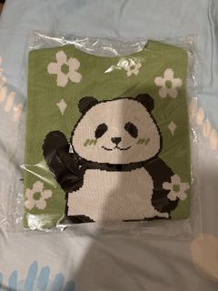 可愛熊貓綠色手提袋64202679852417110