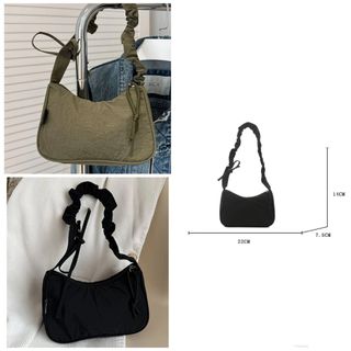單肩帆布細袋仔（黑.軍綠色）64203087039235110
