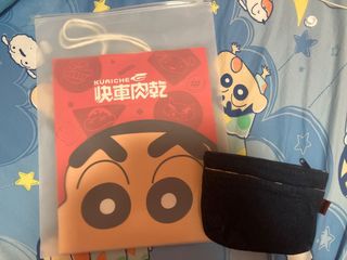 【全部$5】蠟筆小新 野原新之助 野原しんのすけ のはらしんのすけ Nohara Shinnosuke 台北伴手禮 台灣肉乾第一品牌 快車肉乾 紙袋 Paper Bag + 女士化妝包 精品化妝袋 化妝收納袋 Cosmetic Pouch64203087080067110