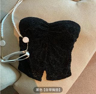 蕾絲抹胸上衣64205550762883110