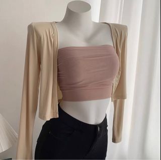 米色長袖短款外套64205551173889110