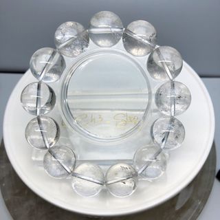 帶彩白水晶手串 18+mm64197534820994110