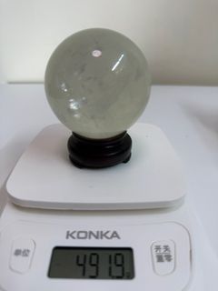 天然水晶球 配木底座64200822232579110