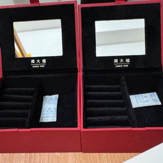 周大福紅色珠寶盒首飾盒 連鏡64205289604099110