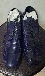 男裝 女裝 藍色 漆皮鞋 38 內面好舒服64221775676162110
