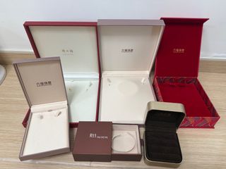 六福 周大福 周生生 金飾收納盒 龍鳳鈪 金鏈 戒指64202681966210110