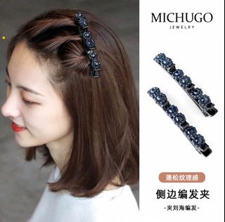 髮夾 短髮 雙重夾 編髮 側邊劉海 碎髮 鴨嘴夾子 頭飾 Hair clips, short hair, double clips, braids, side bangs, loose hair, duckbill clips, headwear64197763170307110