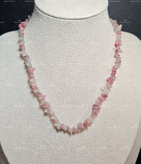 全新 天然水晶 薔薇輝 櫻花雨 隨形 頸鏈 Natural Crystal Sakura Rain Rhodonite Necklace64205751958657110