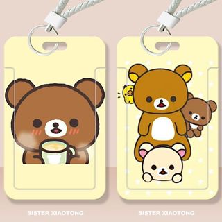 Rilakkuma Card Holder, Card Case, ID Badge Holder, Student Card Holder, Pass Holder, Chick, White Bear, Multi-purpose, Pig Nose Chicken, Doll, Gift, Birthday Present, Christmas Gift, Cartoon64194754659202110