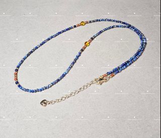 全新 天然水晶 青金 頸鏈 Natural Crystal Lapis Lazuli Necklace64206603162753110