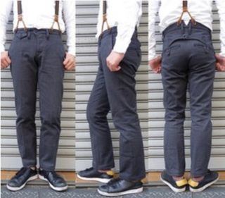 日本製 頂尖歐式風格紳裝品牌 ORGUEIL OR-1002 深灰色西裝褲 Classic Low Waist Trousers 32腰 原價近200064201037730690110