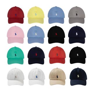 外國預訂 多色選 polo Ralph Lauren拼色刺繡logo cap 帽64198187968643110