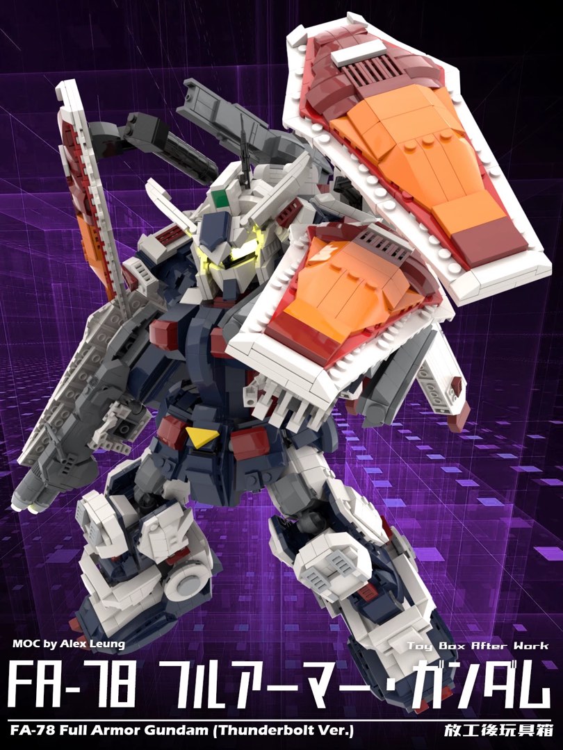 ⚡ FA-78 Full Armor Gundam Thunderbolt MOC 2814pcs | 40cm+ Mobile Suit ...