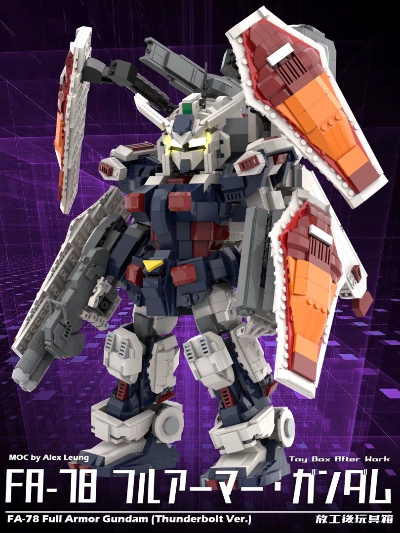 ⚡ FA-78 Full Armor Gundam Thunderbolt MOC 2814pcs | 40cm+ Mobile Suit ...