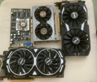 出售多款顯示卡 MSI / ASUS / Inno3D / G FORCE FX 4張顯示卡 清屋出售 HK$200.00 4張64194753518211110