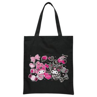 日本正版 My Melody ＆ Kuromi 50th＆20th Anniversaries 一番賞 G賞 Kuromi Melody Tote Bags 環保袋 收納袋 公仔 Figure 模型64203804190850110