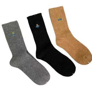 🇯🇵Direct Shipping from Japan🇯🇵 Vivienne Westwood Saturn Embroidery Women's Minimalist Solid Color Warm Wool Double-Knit Mid-Calf Socks 👉🏻5️⃣ Styles👈🏻64204046560387110