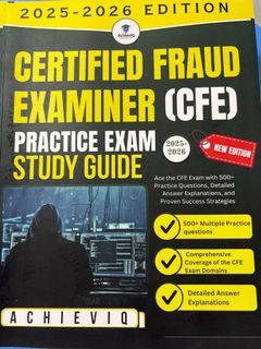 AchievIQ Certified Fraud Examiner (CFE) Exam Guide64197337754499110