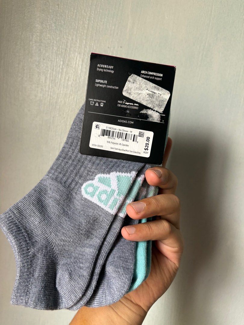Adiddas socks 6 pair (Category: Slippers and slides) located in Taguig. Submitted by roxjl (Listing ID 1398887392, Image 3). Description: .