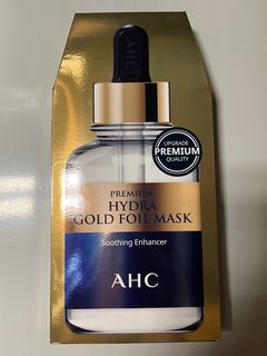 AHC premium hydra gold foil mask 25g x 5片，有效日期2025年2月25日64197765227522110