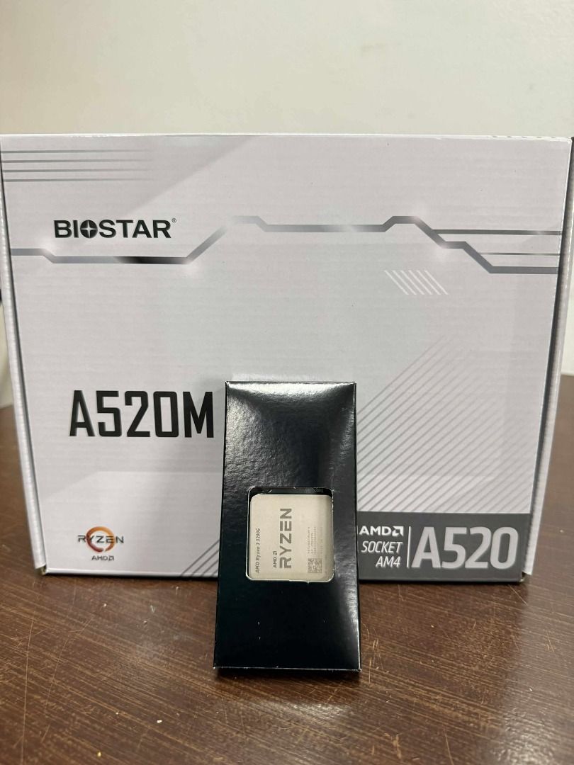 AMD Ryzen 3 3200G + Biostar A520M Bundle (Category: Computer Parts) located in Pasig City. Submitted by technofuseofficial (Listing ID 1398898545, Image 2). Description: AMD Ryzen 3 3200G + Biostar A520M Bundle Brand New and Original Items Store Location: 4F Unit 402, 604 Shaw Boulevard, Barangay Kapitolyo, Pasig City Same Day Delivery: - Lalamove delivery within Metro Manila - For walk-ins: Always PM first for item availability - We are also ope