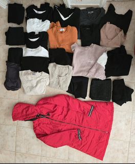 Assorted Tops and Red Jacket64198416864258110
