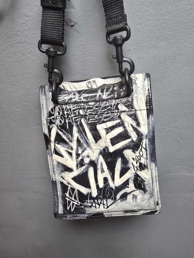 Balenciaga Explorer Graffiti Pouch Strap with receipt (Category: Luxury Bags & Wallets) located in Manila. Submitted by y6radidntw42672 (Listing ID 1398924931, Image 3). Description: Authentic balenciaga pouch strap, bought this in Busan, South Korea..