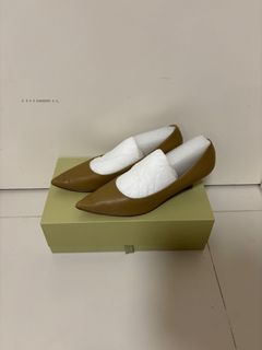 【Beracamy】Dark Camel Heels Shoes - Size 3664201858901122110