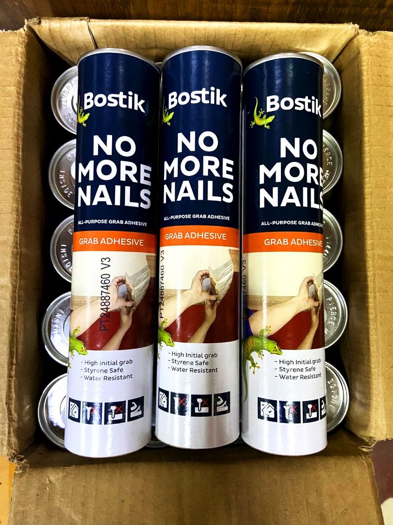 Bostik No More Nails Grab Adhesive - 300g (Category: Construction & Building Materials) located in Quezon City. Submitted by neilxeverest (Listing ID 1398980849, Image 2). Description: Bostik No More Nails - Grab Adhesive - 300g Tube available for sale! - 🦎Price = ₱175 - • For store pick-up, our store is located in Cubao, Quezon City (Everest Lumber Hardware, store front, 663 EDSA Cubao, Quezon City) • Our parking address, 123 Sgt. J. Catolos St