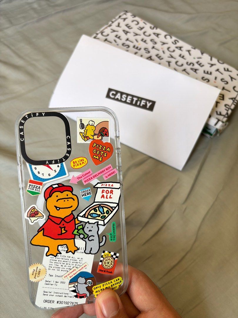 Casetify Clear ORIGINAL iPhone 12/12 Pro (Category: Cases & Sleeves) located in Dumaguete. Submitted by mar_021 (Listing ID 1398938402, Image 2). Description: ORIGINAL Casetify Clear Case Joguman Studio for iPhone 12/12Pro - well used, has minimal scratches but still presentable - proven to stay clear with no yellowing - with original casetify packaging 💵 GCash/Seabank 🚐J&T.